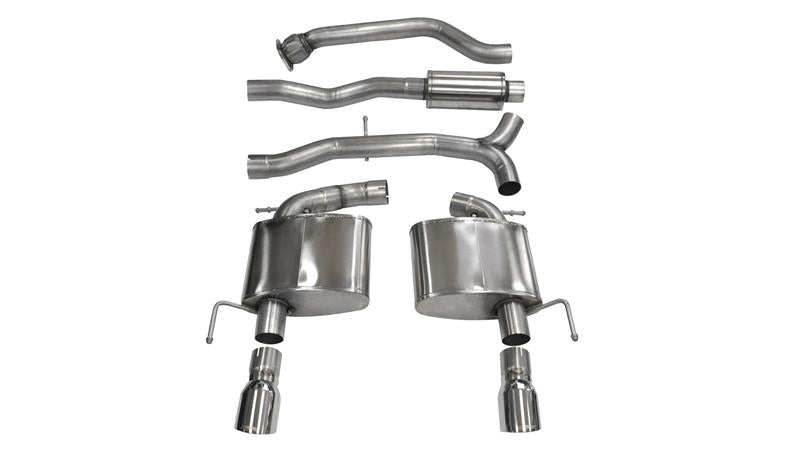 CORSA Performance Corsa 2013-2019 Cadillac ATS Sedan 2.0L A/T Polished Sport Dual Rear Cat-Back Exhaust