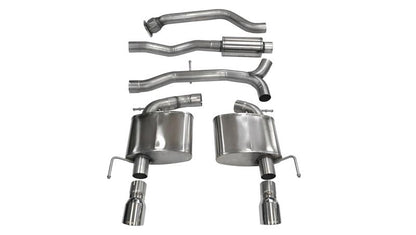 CORSA Performance Corsa 2013-2019 Cadillac ATS Sedan 2.0L A/T Polished Sport Dual Rear Cat-Back Exhaust