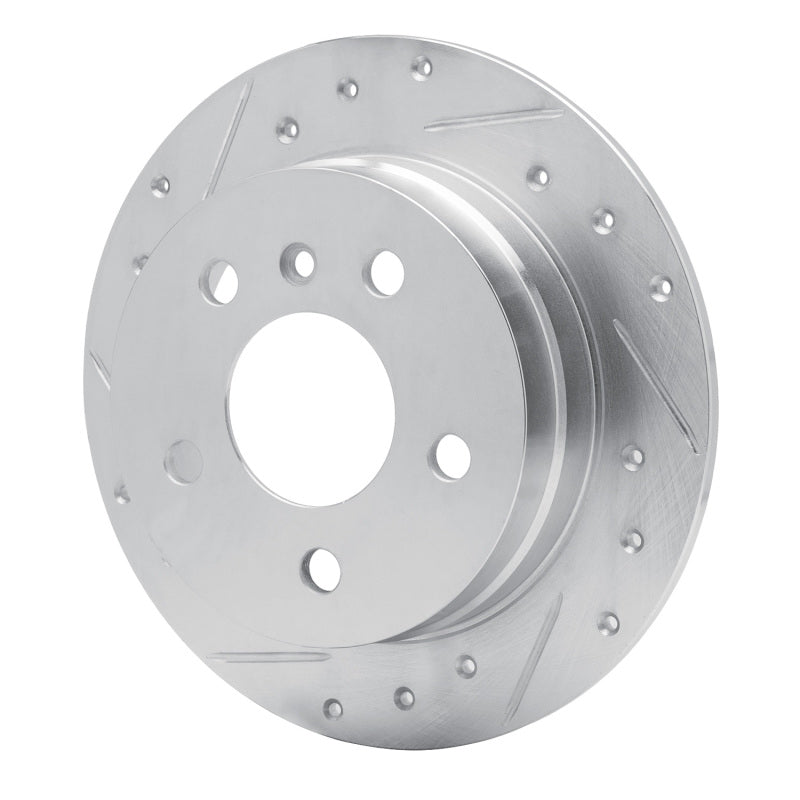 R1 Concepts R1 06-11 Mercedes-Benz B200 Rear Left Drilled & Slotted Silver Brake Rotor