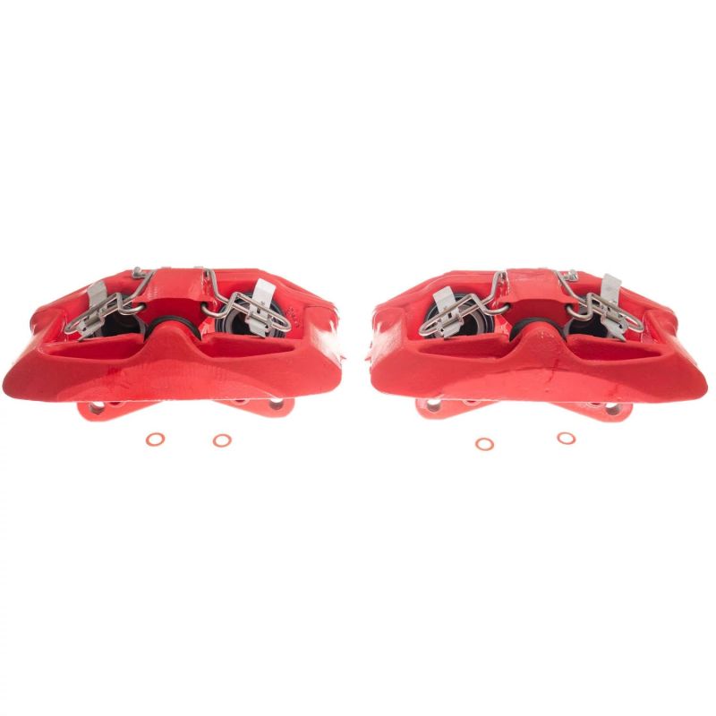 PowerStop Power Stop 03-04 Audi A6 Front Red Calipers w/Brackets - Pair
