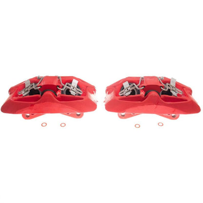 PowerStop Power Stop 03-04 Audi A6 Front Red Calipers w/Brackets - Pair