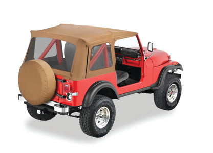 Bestop 76-86 Jeep Cj7 / 87-95 Wrangler YJ Supertop Classic Skin (Spice Clear Windows)