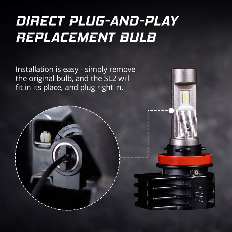 Diode Dynamics 9005/9011/H10 White SL2 LED Bulbs (pair)