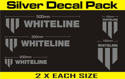 Whiteline Decal Kits 10 Pk Silver