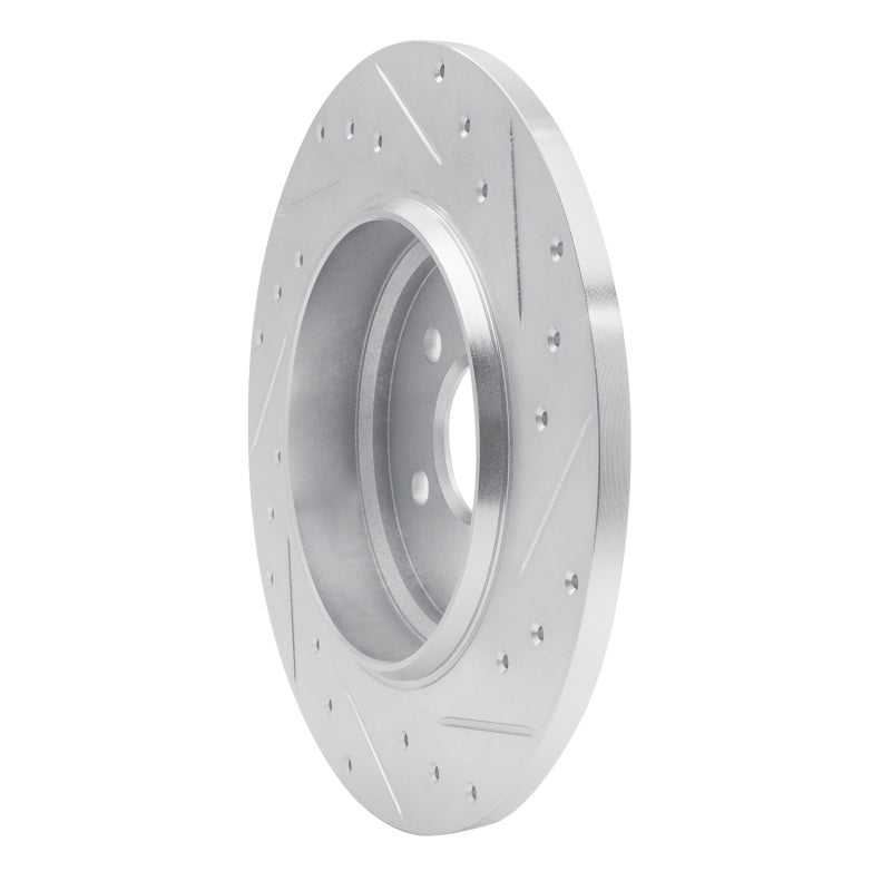 R1 Concepts R1 00-05 Mercedes-Benz ML430 Rear Left Drilled & Slotted Silver Brake Rotor