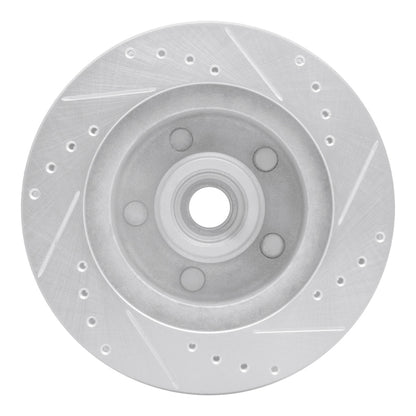 R1 Concepts R1 73-73 Ford Country Squire Front Left Drilled & Slotted Silver Brake Rotor