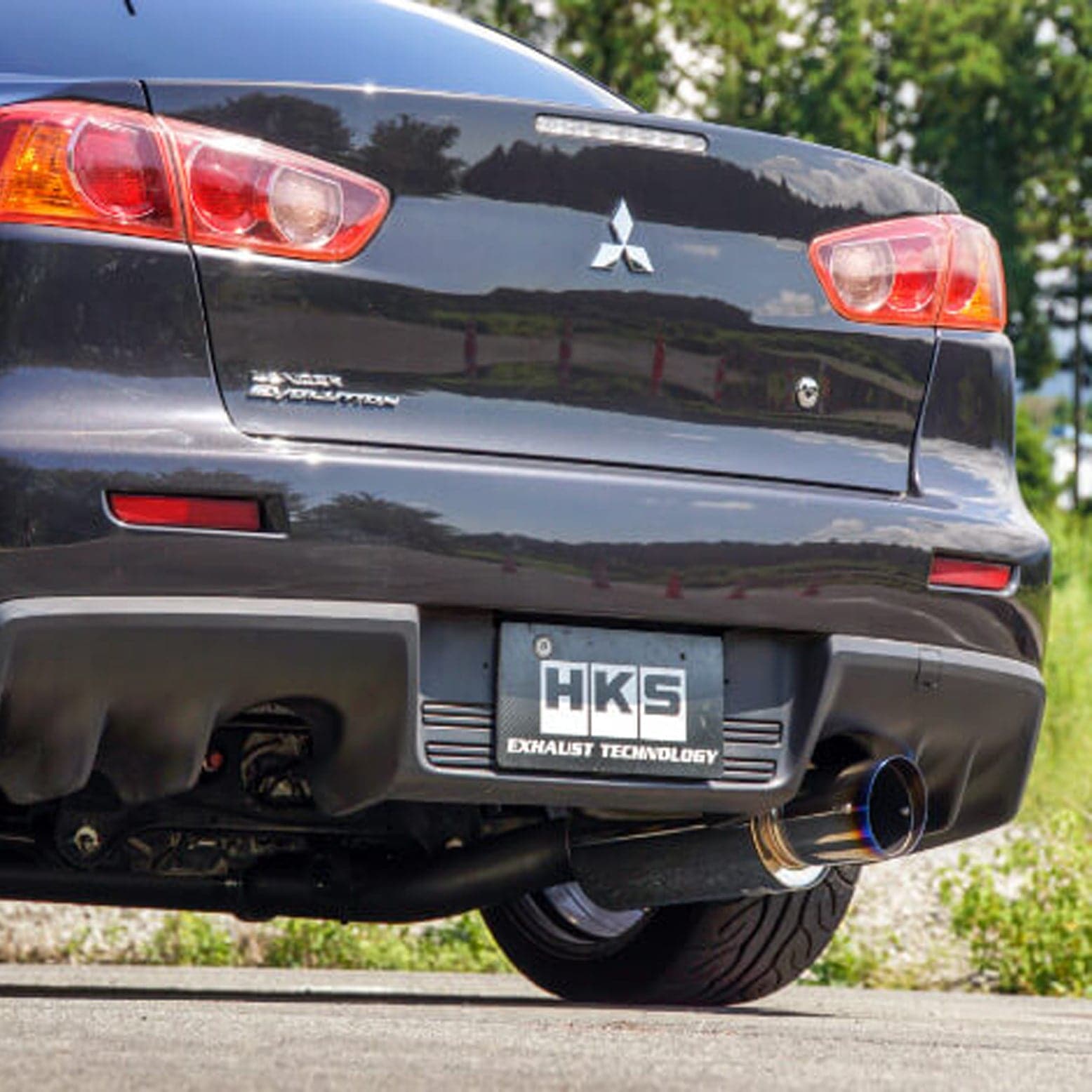 HKS 31008-BM002 RACING MUFFLER LANCER EVO-X USA FOR 2008-2016 MITSUBISHI LANCER EVOLUTION