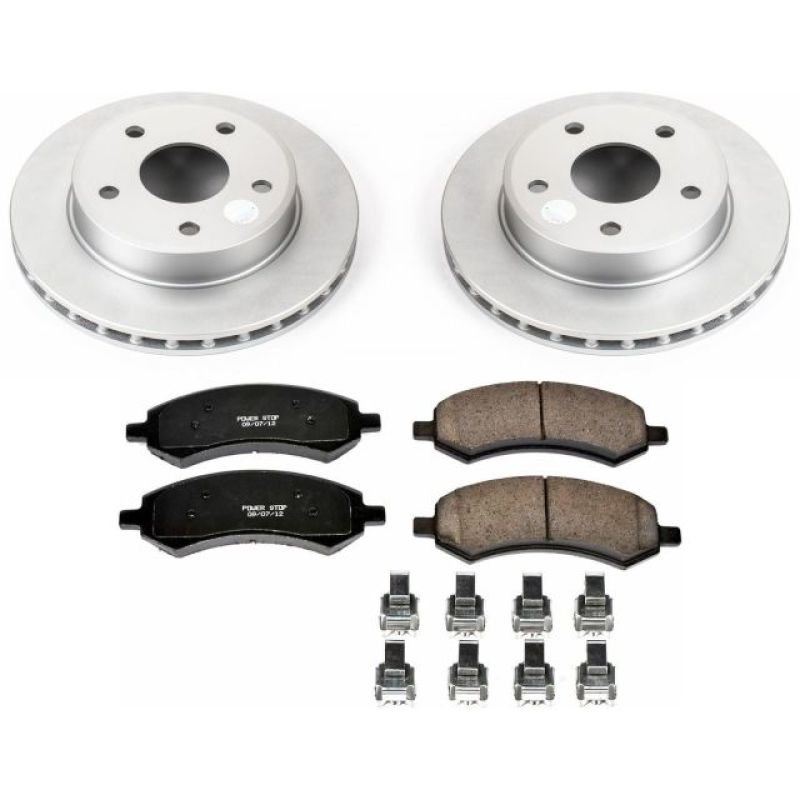 PowerStop Power Stop 05-10 Dodge Dakota Front Z17 Evolution Geomet Coated Brake Kit