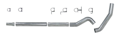 Diamond Eye Performance Diamond Eye KIT 5in Catback MFLR RPLCMENT PIPE Single AL: 03-07 FORD 6.0L F250/F350