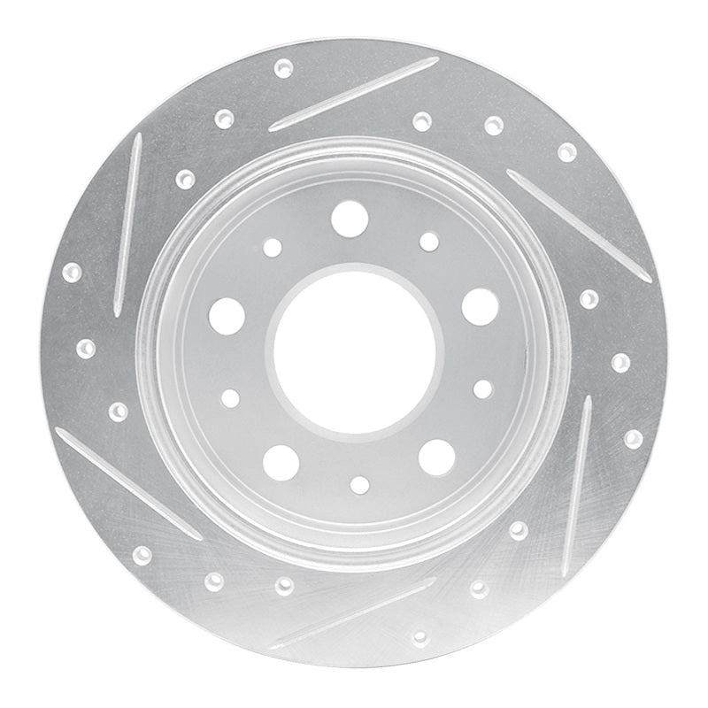 R1 Concepts R1 14-21 Ram Promaster 2500 Rear Right Drilled & Slotted Silver Brake Rotor