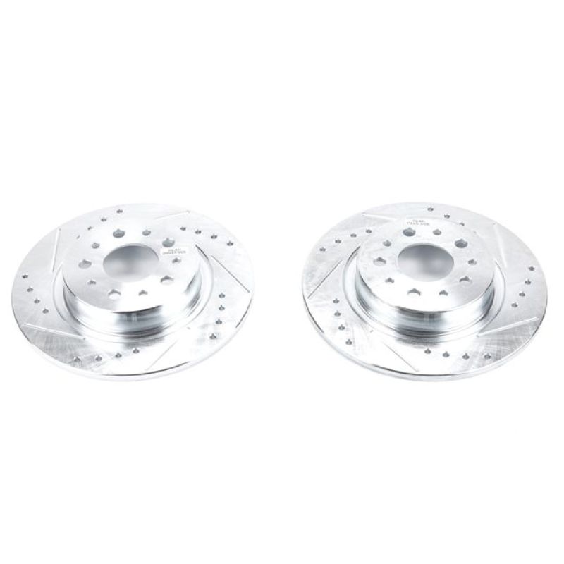 PowerStop Power Stop 14-19 Fiat 500L Rear Evolution Drilled & Slotted Rotors - Pair