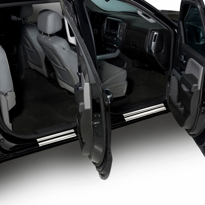 Putco 14-18 Chevy Silverado LD / GMC Sierra LD - Regular Cab (4pcs) Stainless Steel Door Sills