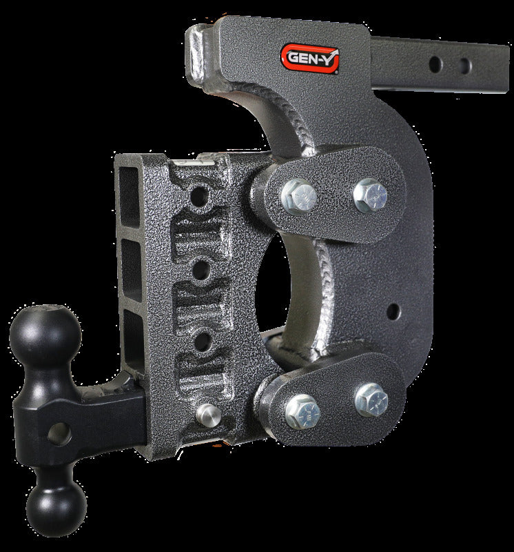GEN-Y Hitch Gen-Y The Boss Torsion-Flex 2in Shank 12.5in Drop 16K Hitch w/GH-051 Dual-Ball/Stabilizer Kit
