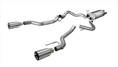 CORSA Performance Corsa 2017-2020 Ford F-150 Raptor 3.5L Sport Cat-Back Dual Rear Exit w/ 5in Satin Polished Tip