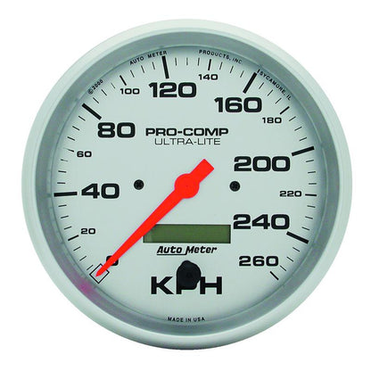 Autometer Ultra-Lite 5 inch 260 KPH In Dash Speedo