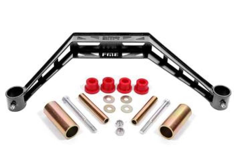 BMR Suspension BMR 79-93 Ford Mustang Transmission Crossmember TH400 / T-56 - Black Hammertone
