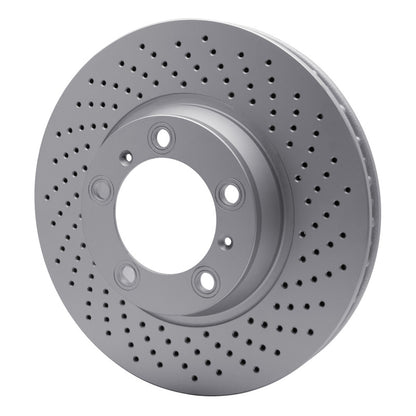 DFC 99-23 Porsche 718 Cayman Right Front Drilled GeoSPEC Coated Rotor
