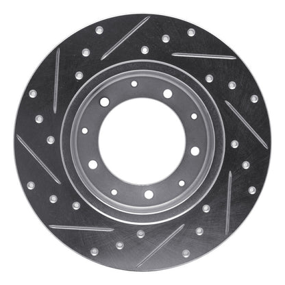R1 Concepts R1 74-16 Land Rover Defender (Mexico) Rear Right Drilled & Slotted Silver Brake Rotor