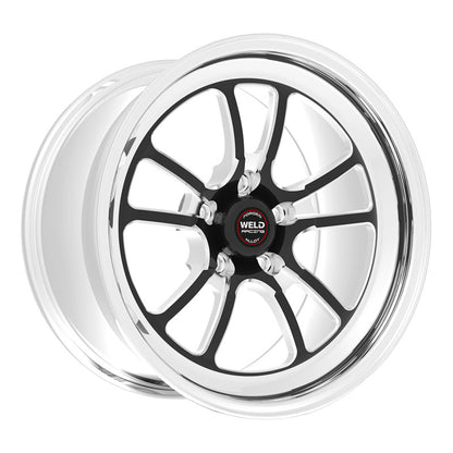 Weld S70 15x18.33 / 5x4.75 BP / 6.5in. BS Black Wheel (Medium Pad) - Non-Beadlock