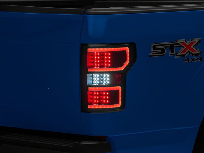 Raxiom 18-20 Ford F-150 LED Tail Lights- Black Housing (Clear Lens)