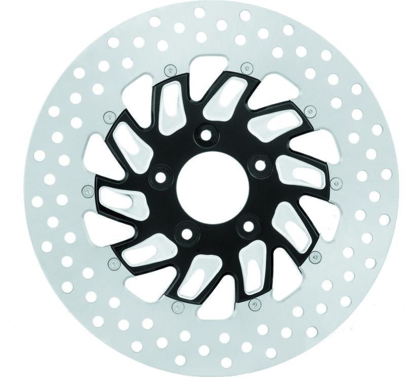 Performance Machine Disc/Carr 11.8 Supra Rear Left - Contrast Cut Platinum