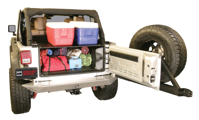 Tuffy Products Tuffy Jk Unlimited Tailgate Enclosure- Black For 2011+
