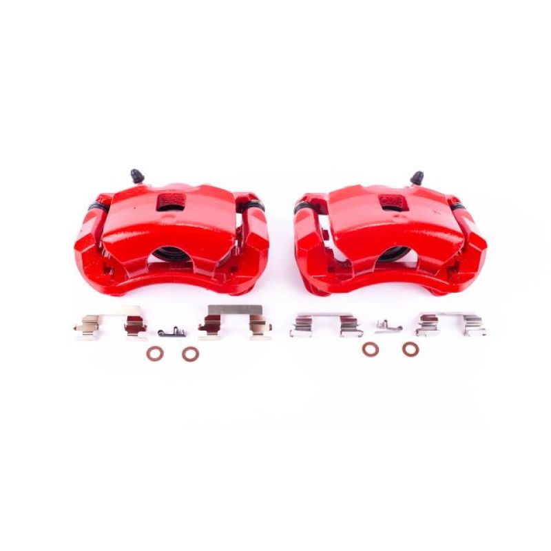 PowerStop Power Stop 07-10 Chevrolet Cobalt Front Red Calipers w/Brackets - Pair