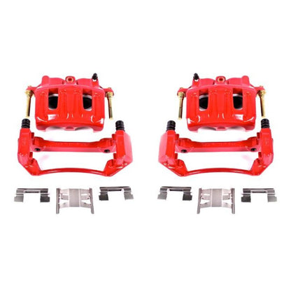 PowerStop Power Stop 99-03 Ford F-150 Front Red Calipers w/Brackets - Pair