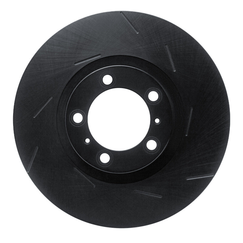 R1 Concepts R1 14-21 Porsche Cayenne Right Front Slotted Black Brake Rotor