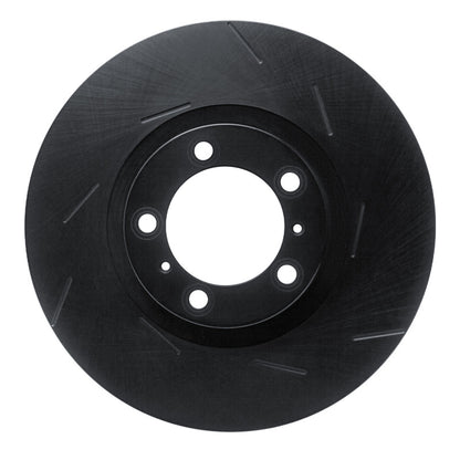 R1 Concepts R1 14-21 Porsche Cayenne Right Front Slotted Black Brake Rotor