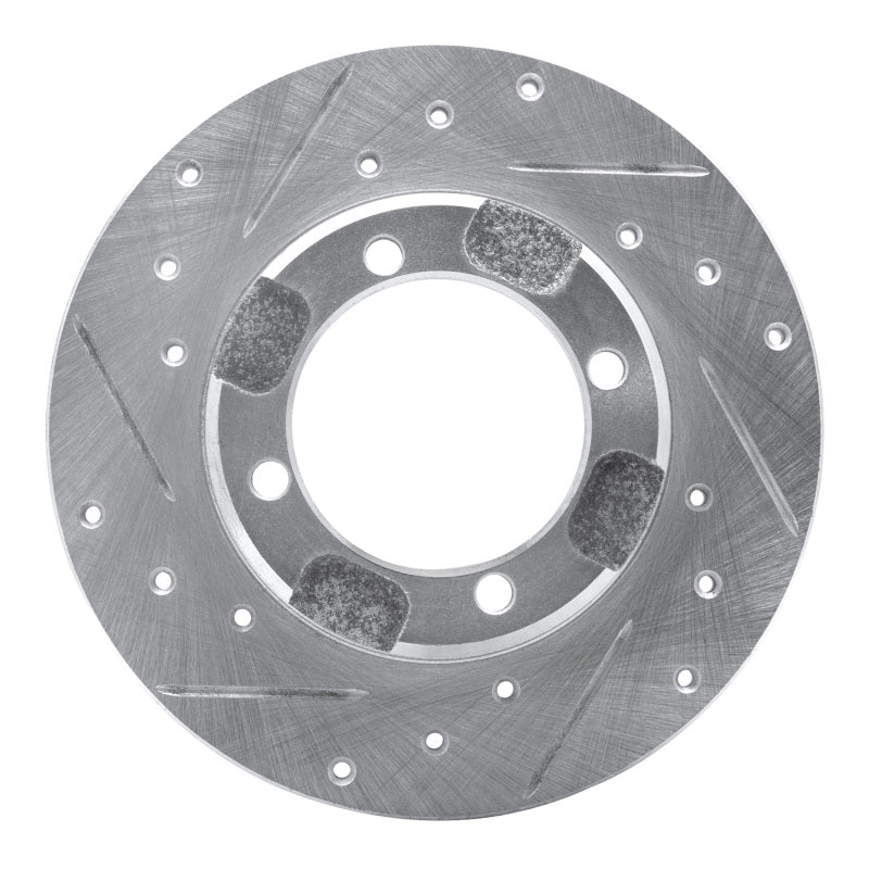 R1 Concepts R1 91-92 Dodge COLT Front Left Drilled & Slotted Silver Brake Rotor