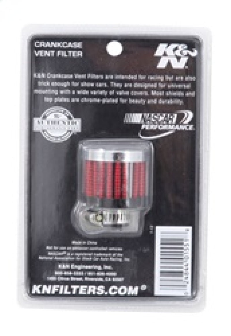 K&N Engineering K&N .315/.431 Flange 1 3/8 inch OD 1.5 inch H Clamp On Crankcase Vent Filter