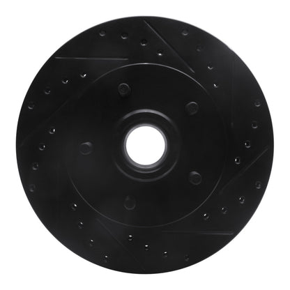 R1 Concepts R1 69-96 Buick Estate Wagon Front Right Drilled & Slotted Black Brake Rotor