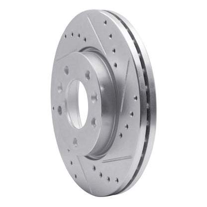 R1 Concepts R1 02-02 Kia SEDONA Front Right Drilled & Slotted Silver Brake Rotor