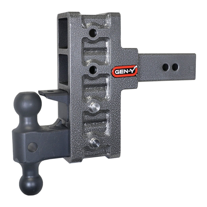 GEN-Y Hitch Gen-Y Mega Duty 2.5in Shank 6in Offset Drop 21K Hitch w/GH-061 Dual-Ball/GH-062 Pintle Lock