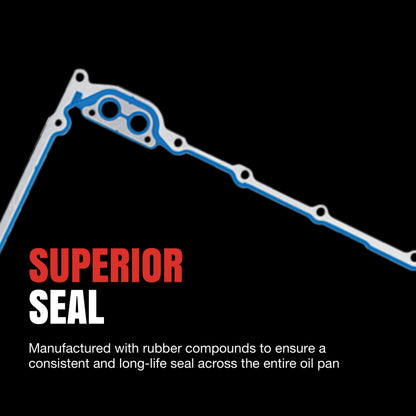 Fel-Pro 94-00 Mazda Miata/95-98 Protege Engine Oil Pan Gasket Set - RTV Silicone w/ Rubber End Seals