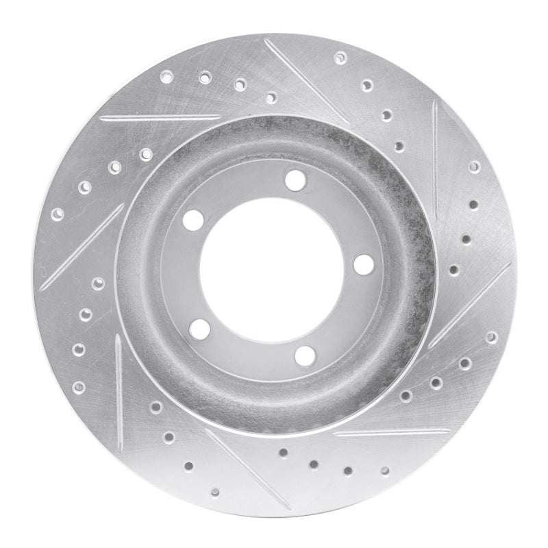 R1 Concepts R1 67-70 Chevrolet BEL AIR Front Left Drilled & Slotted Silver Brake Rotor