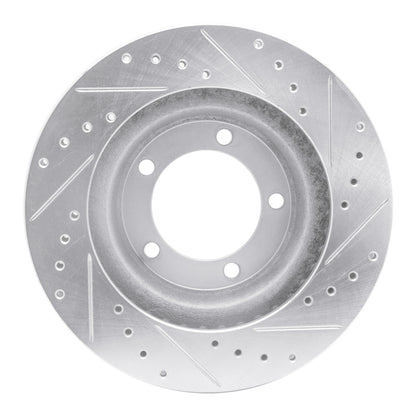 R1 Concepts R1 67-70 Chevrolet BEL AIR Front Left Drilled & Slotted Silver Brake Rotor