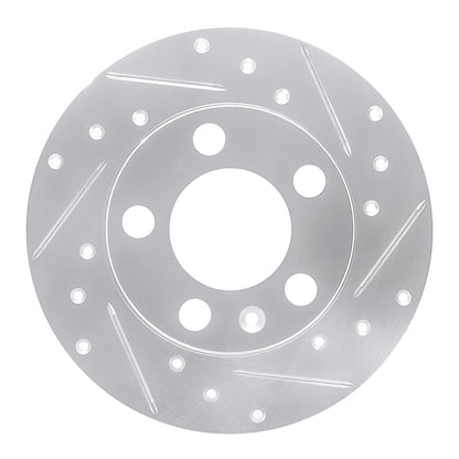 R1 Concepts R1 98-24 Audi A1 (Mexico) Rear Right Drilled & Slotted Silver Brake Rotor