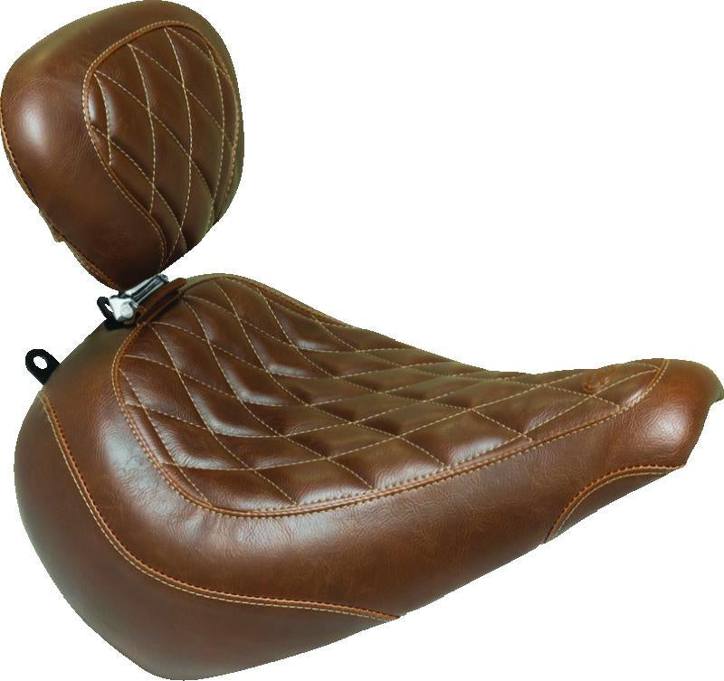 Mustang Motorcycle Mustang 08-21 Harley Electra Glide Std, Rd Glide, Rd King, Str Glide Tripper Solo Seat - Black