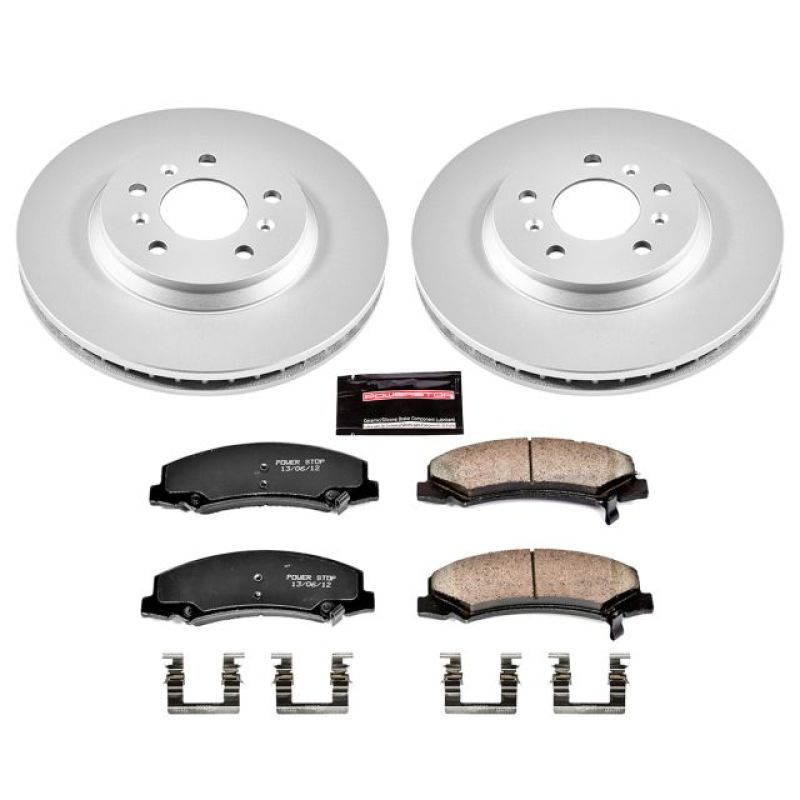PowerStop Power Stop 06-11 Buick Lucerne Front Z17 Evolution Geomet Coated Brake Kit