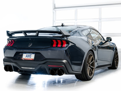 AWE Tuning AWE 2024 Ford Mustang Dark Horse S650 RWD Track Edition Cat-Back Exhaust w/ Quad Diamond Black Tips