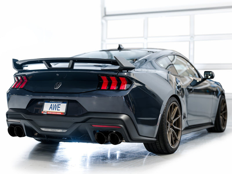AWE Tuning AWE 2024 Ford Mustang Dark Horse S650 RWD SwitchPath Cat-Back Exhaust w/ Quad Diamond Black Tips