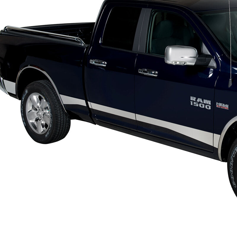 Putco 10-17 RAM 2500/3500 Crew Cab 5.7 Bed 5.5in Wide 12pcs w/o Factory Flares Pro SS Rocker Panels