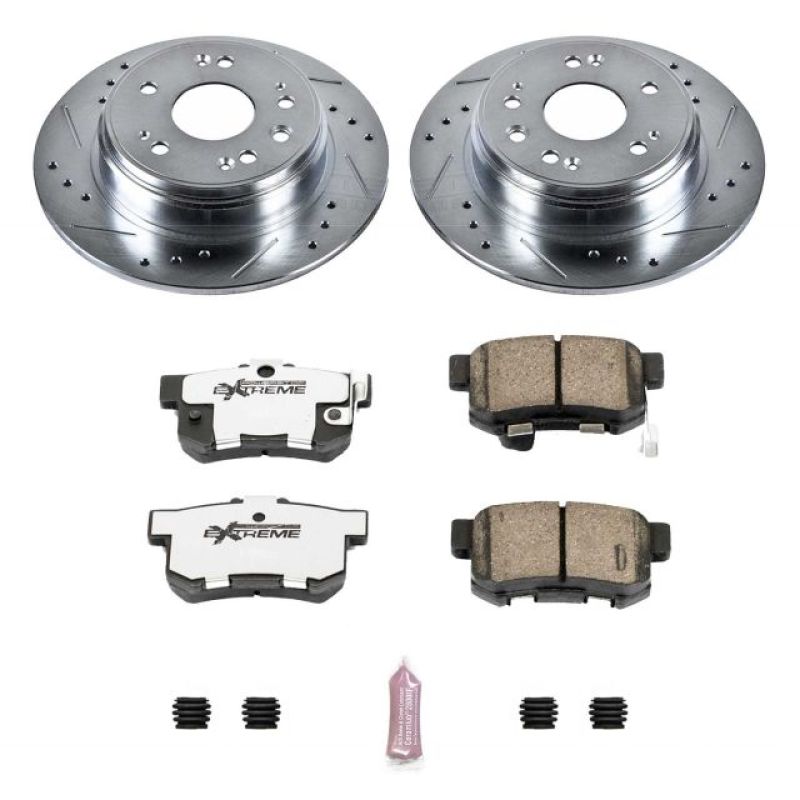 PowerStop Power Stop 02-04 Honda CR-V Rear Z26 Street Warrior Brake Kit