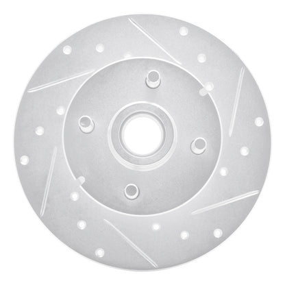 R1 Concepts R1 1978-1987 Chevrolet CHEVETTE Front Right Drilled & Slotted Silver Brake Rotor