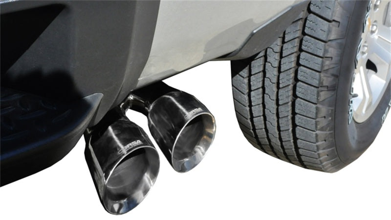 CORSA Performance Corsa 14-19 GMC Sierra/Chevy Silv 1500 Crew Cab/Std. Bed 5.3L V8 Polished  Single Side