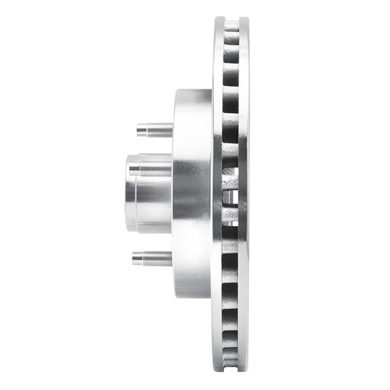 R1 Concepts R1 87-93 Ford Mustang Front Right Drilled & Slotted Silver Brake Rotor