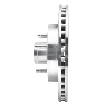 R1 Concepts R1 87-93 Ford Mustang Front Right Drilled & Slotted Silver Brake Rotor