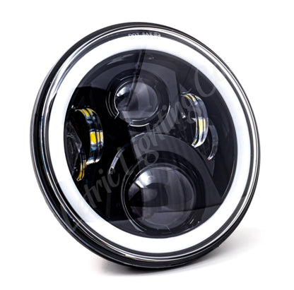 Letric Lighting 7in LED Black Full-Halo Indian